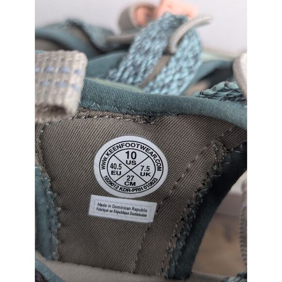 NWOB Keen Whisper Light Green Peach Waterproof Sandals Womens 10 Hiking Trail - Picture 6 of 9